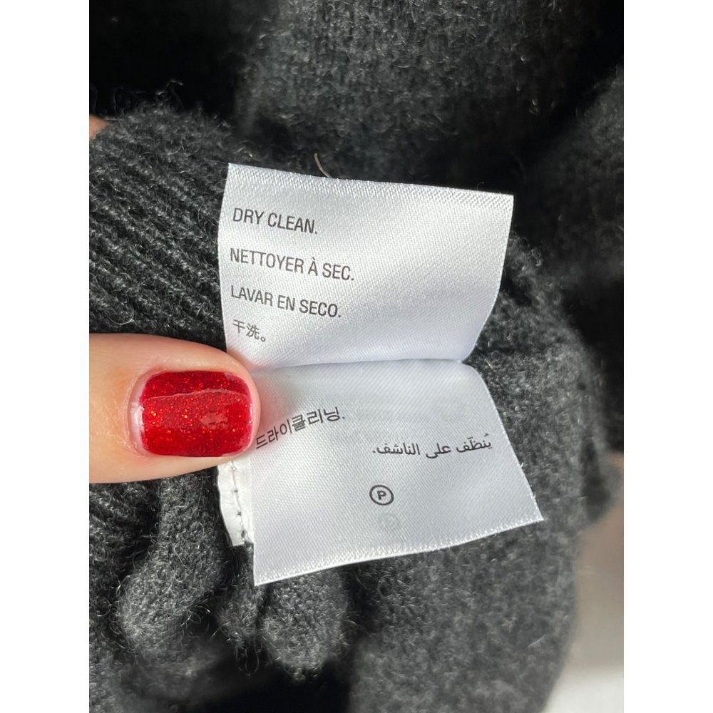 Club Room Luxury Cashmere Crewneck Sweater Charcoal Gray Mens XXL *FLAWED READ* - Picture 7 of 9